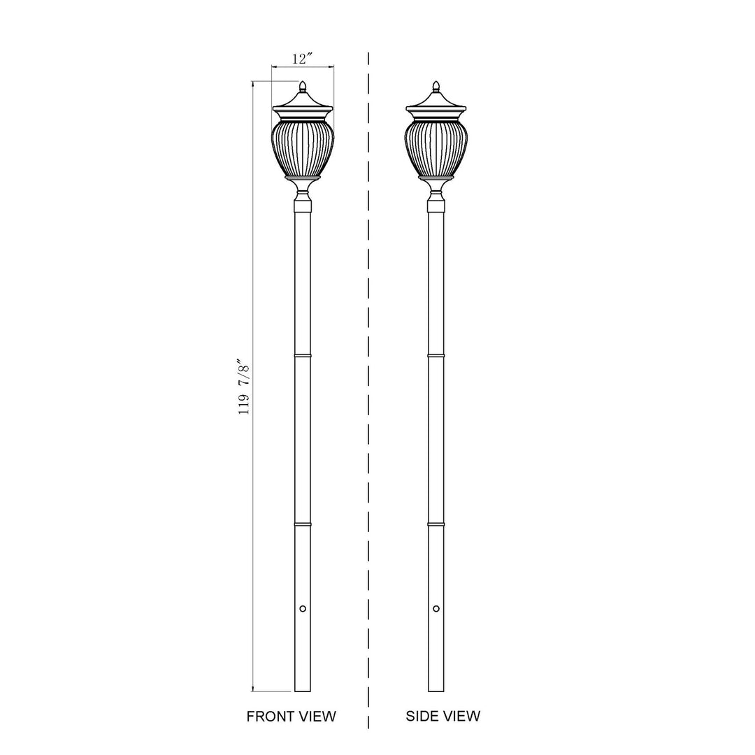 4 Light Outdoor Post Mounted Fixture