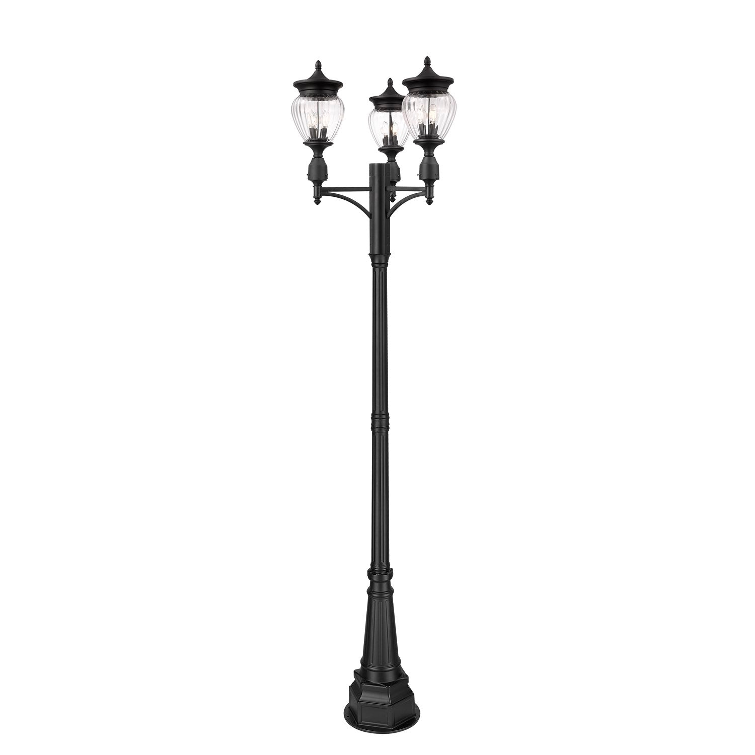 3 Light Outdoor Post Mounted Fixture by Z-Lite