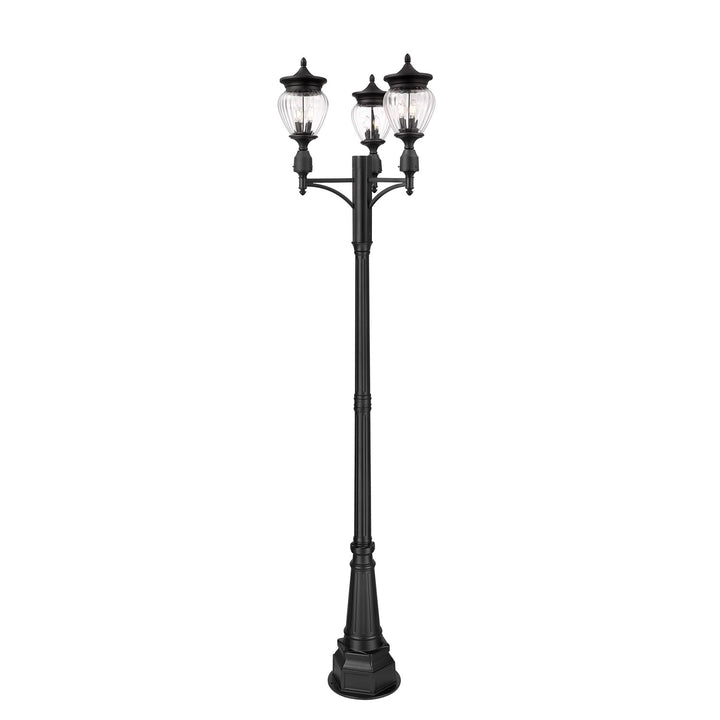 3 Light Outdoor Post Mounted Fixture by Z-Lite