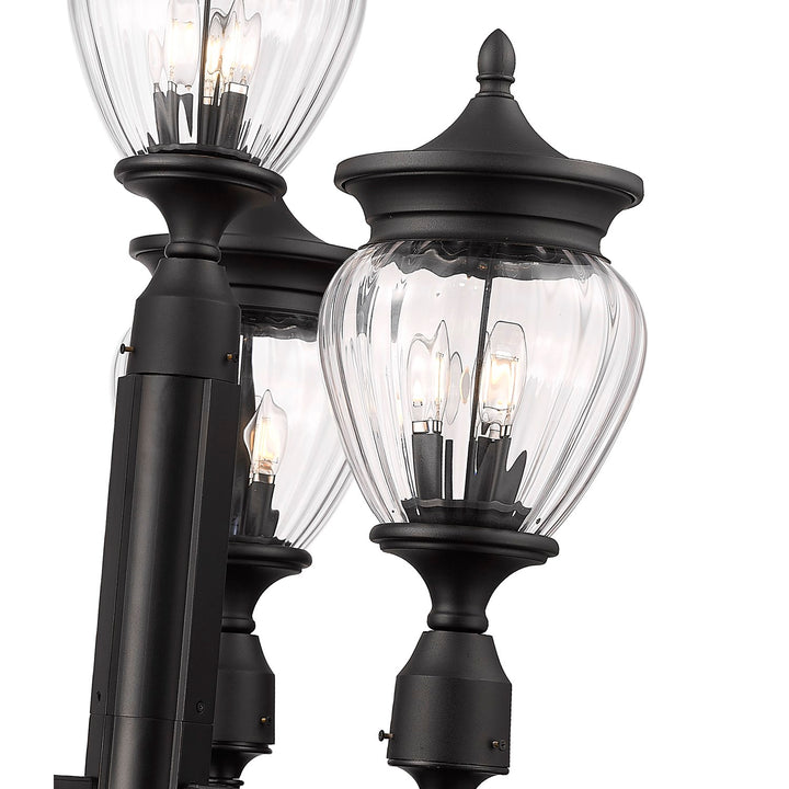 3 Light Outdoor Post Mounted Fixture