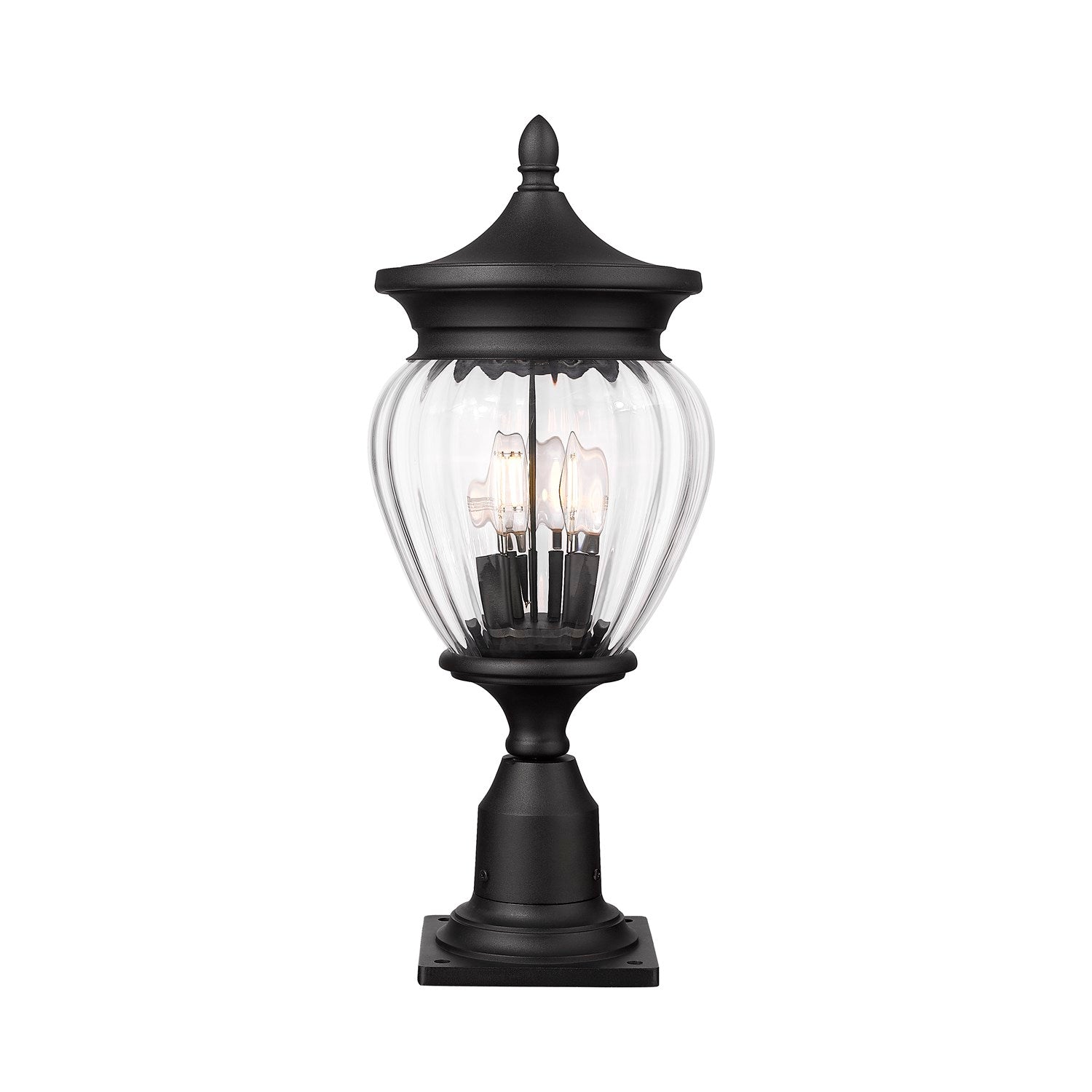 3 Light Outdoor Pier Mounted Fixture by Z-Lite