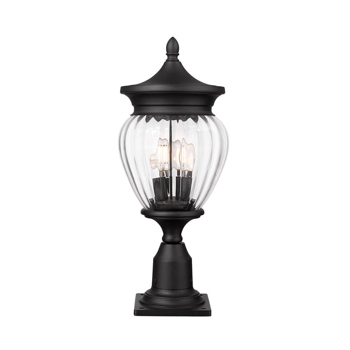 3 Light Outdoor Pier Mounted Fixture by Z-Lite