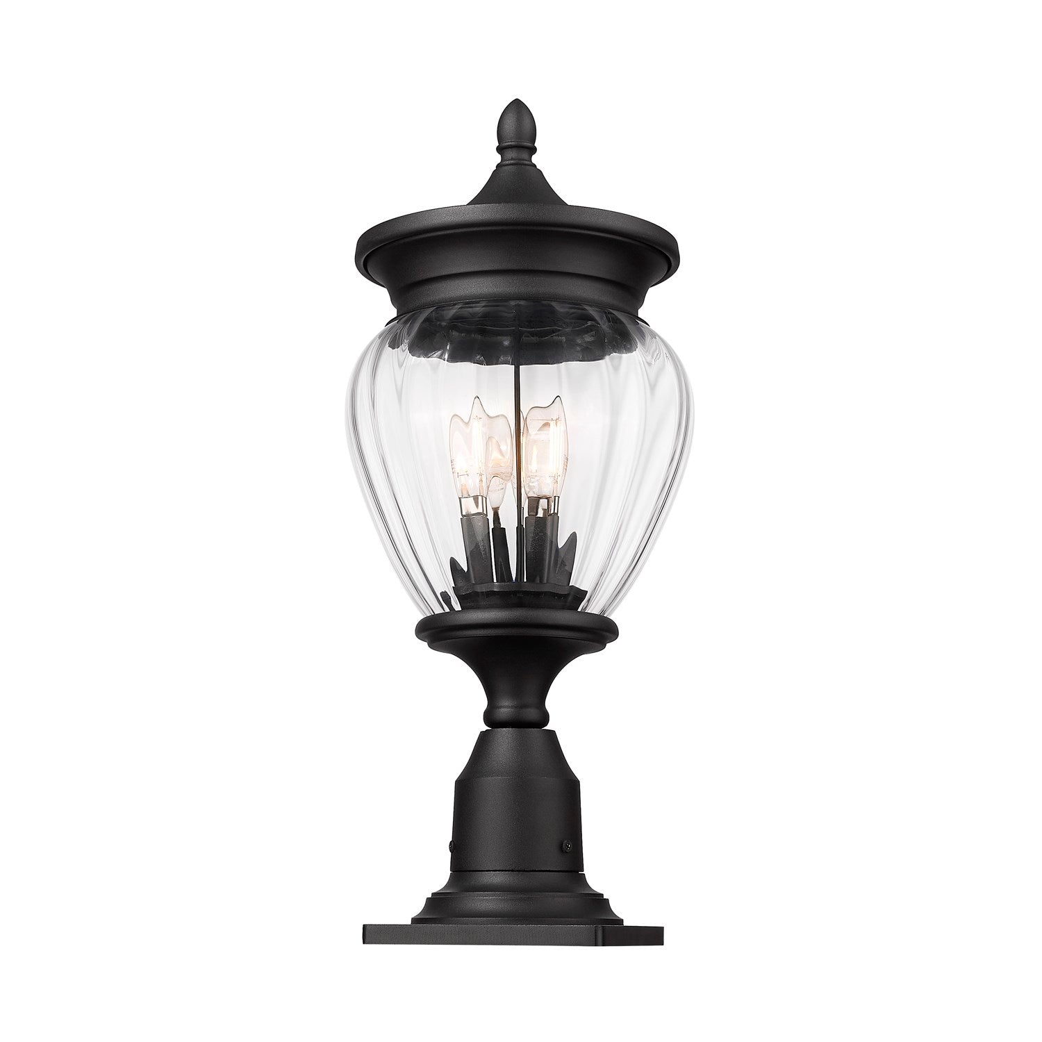 3 Light Outdoor Pier Mounted Fixture