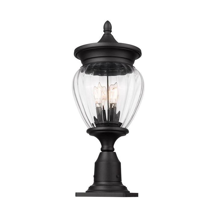 3 Light Outdoor Pier Mounted Fixture