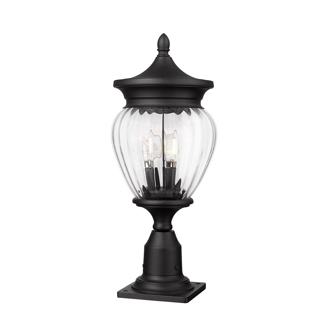 3 Light Outdoor Pier Mounted Fixture