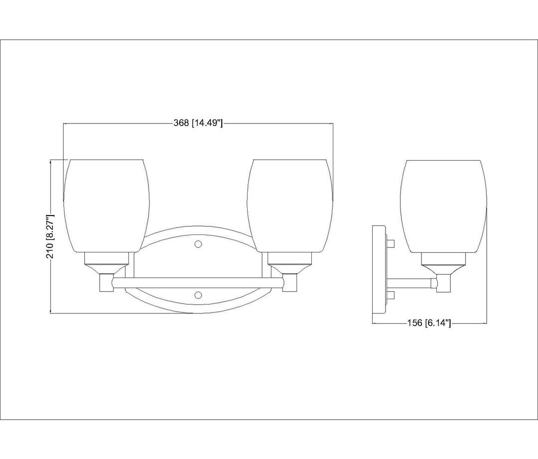 2 Light Vanity