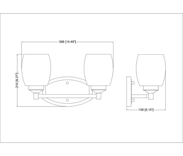 2 Light Vanity