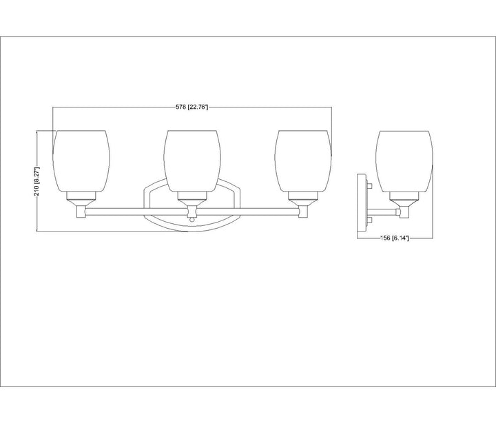 3 Light Vanity