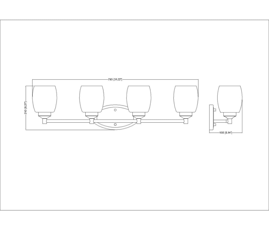 4 Light Vanity
