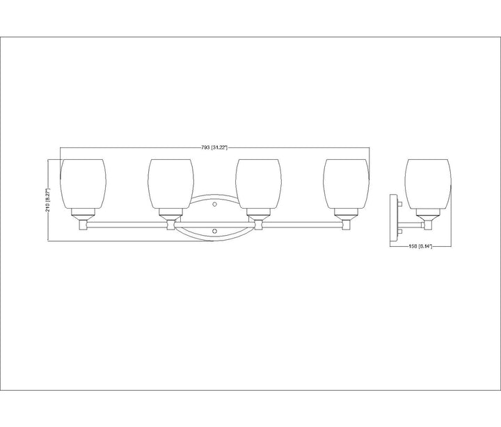 4 Light Vanity