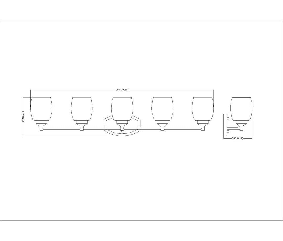 5 Light Vanity