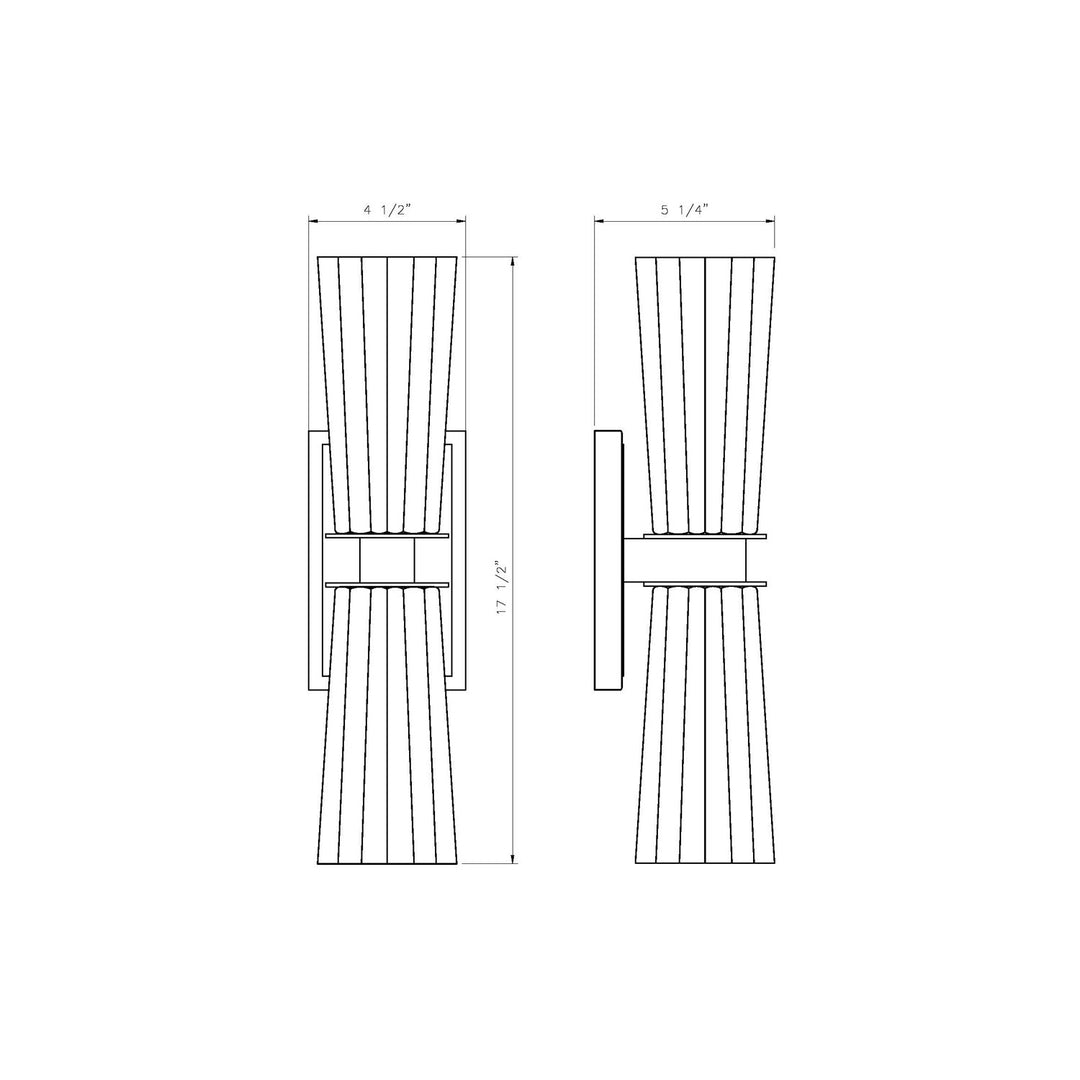 2 Light Wall Sconce