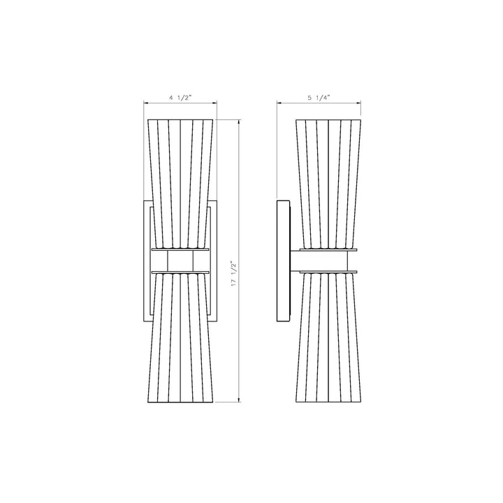 2 Light Wall Sconce