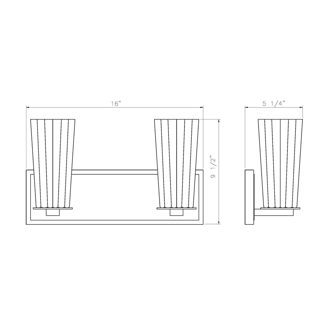 2 Light Vanity