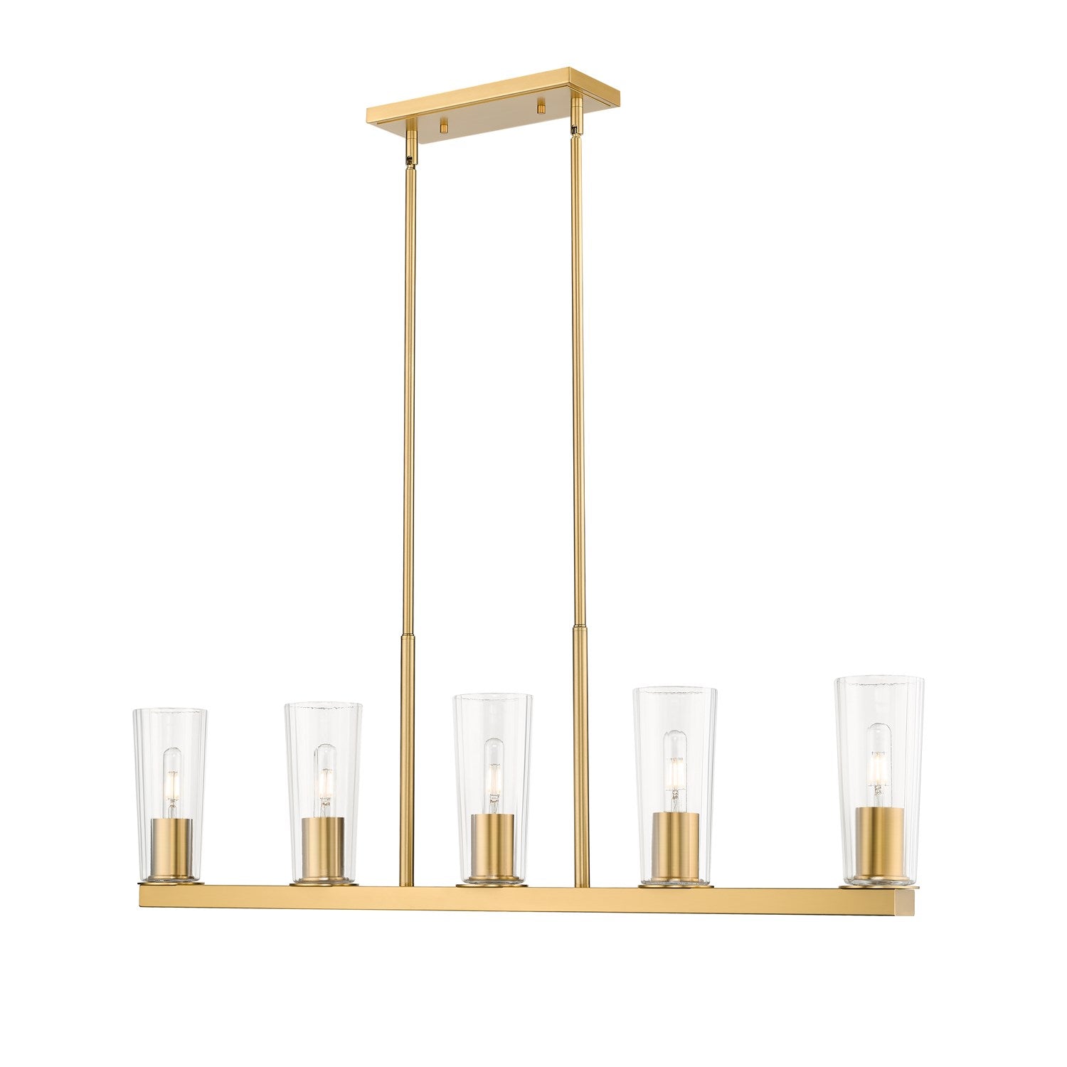 5 Light Linear Chandelier by Z-Lite