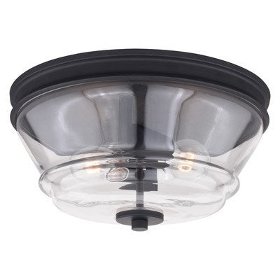 13 in. Flush Mount Matte Black by Vaxcel International