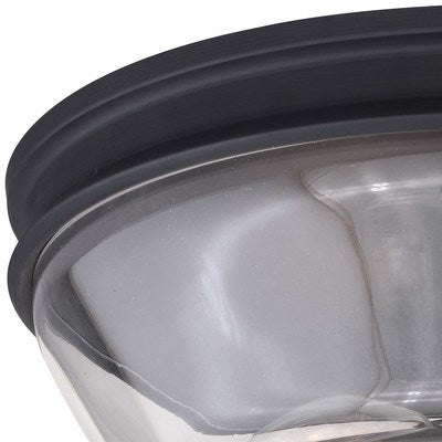 13 in. Flush Mount Matte Black