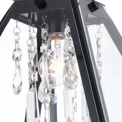 12.5 in. W Semi-Flush Mount Matte Black