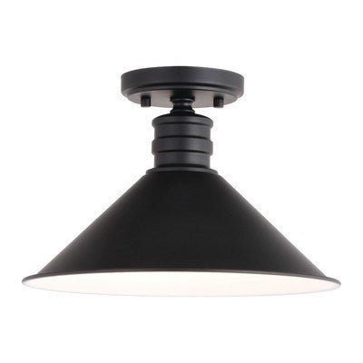 12-in. 1 Light Semi-Flush Mount Oil Rubbed Bronze and Matte White by Vaxcel International