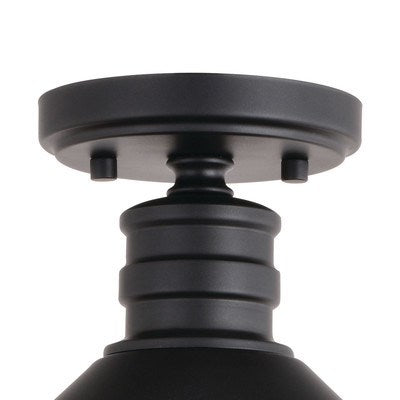 12-in. 1 Light Semi-Flush Mount Oil Rubbed Bronze and Matte White