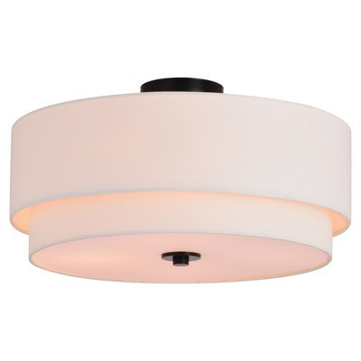 20.5-in. 4 Light Semi-Flush Black by Vaxcel International