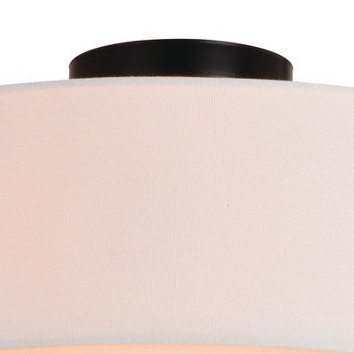20.5-in. 4 Light Semi-Flush Black