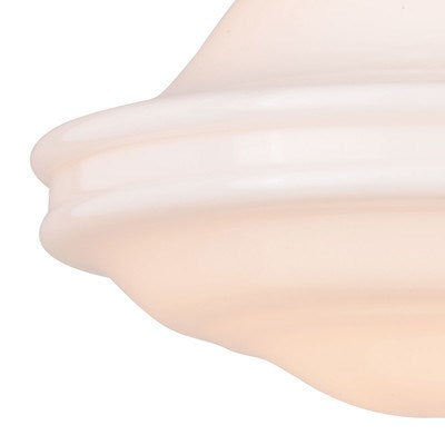 12-in. 1 Light Semi-Flush Natural Brass