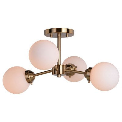 20-in Semi Flush Ceiling Light Muted Brass by Vaxcel International