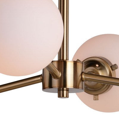 20-in Semi Flush Ceiling Light Muted Brass