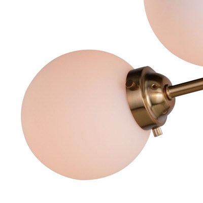 20-in Semi Flush Ceiling Light Muted Brass