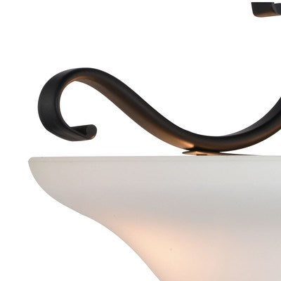 17-in Semi-Flush Mount or Pendant (Dual Mount) Oil Rubbed Bronze