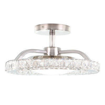 12.25-in. Semi-Flush Mount Brushed Nickel