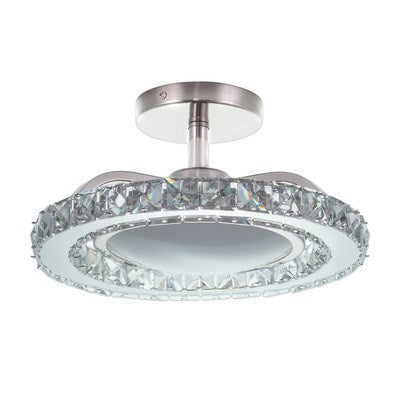 12.25-in. Semi-Flush Mount Brushed Nickel