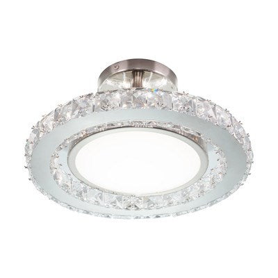 12.25-in. Semi-Flush Mount Brushed Nickel