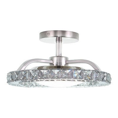 12.25-in. Semi-Flush Mount Brushed Nickel