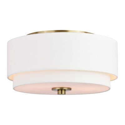 13-in Flush Mount Matte Brass by Vaxcel International