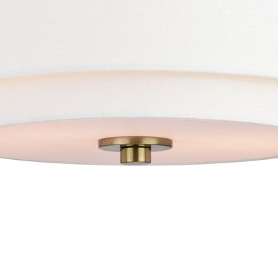 13-in Flush Mount Matte Brass