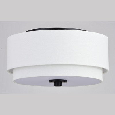 13-in Flush Mount Black