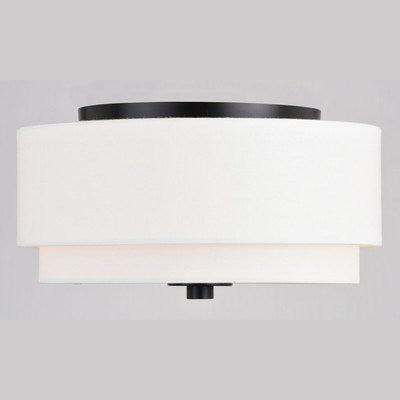13-in Flush Mount Black