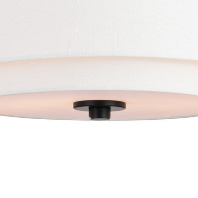 13-in Flush Mount Black