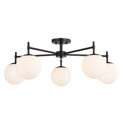 32-in. 5 Light Semi-Flush Mount Matte Black by Vaxcel International
