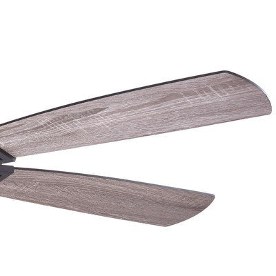 54 in. Ceiling Fan Matte Black with Rustic Oak