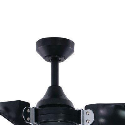 52 in. LED Ceiling Fan Black with Chrome