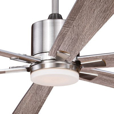 72 in. LED Ceiling Fan Satin Nickel