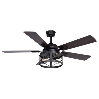52-in. Ceiling Fan Black