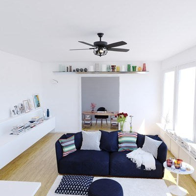 48-in. Ceiling Fan Matte Black