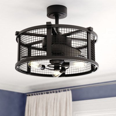 21-in. Ceiling Fan Black