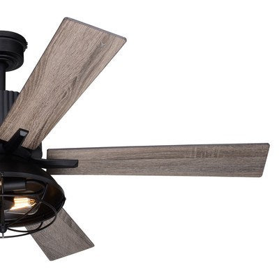 52-in. 2 Light LED Ceiling Fan Black