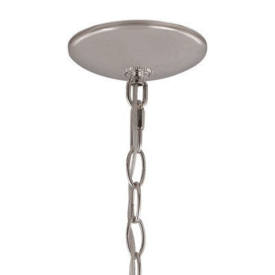 5 Light Chandelier Polished Nickel