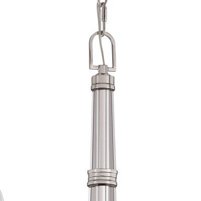 5 Light Chandelier Polished Nickel